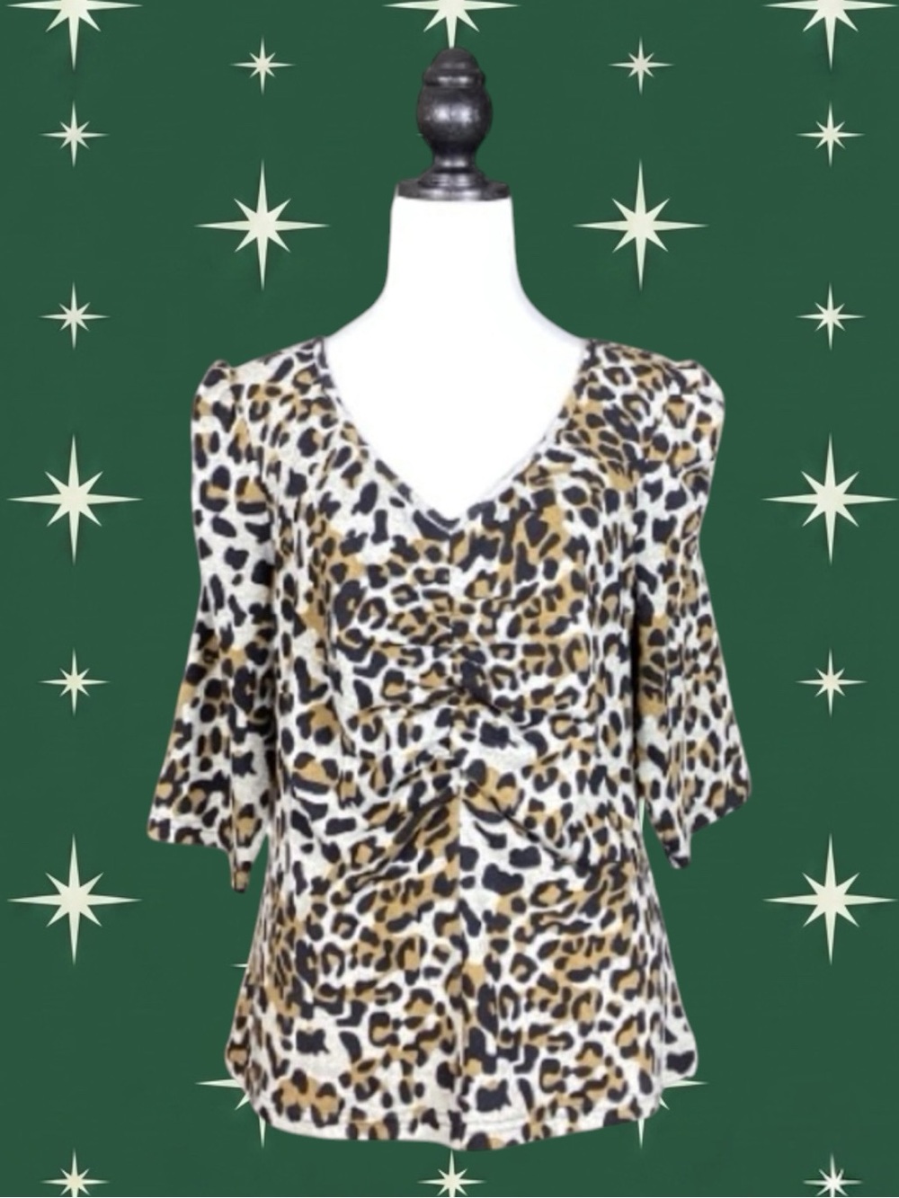 Voodoo Vixen Retro Pin-Up Rockabilly Psychobilly Mobwife Leopard Sweater XXL